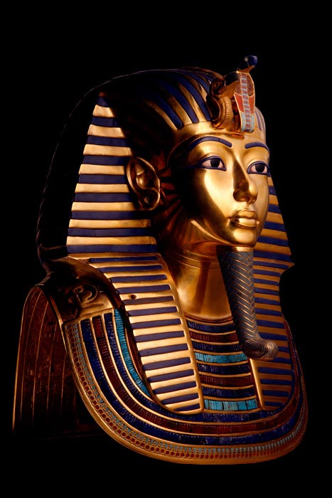 The golden mask of Tutankhamun.